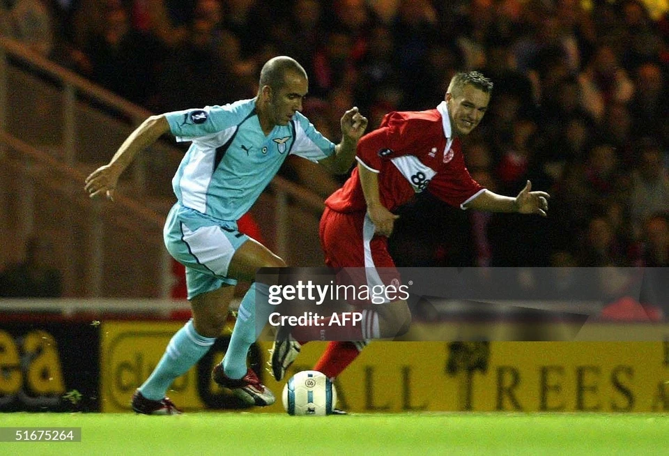 DI CANIO camiseta Puma auténtica Copa UEFA 2004 2005 maglia trikot 04-05 LAZIO - Imagen 2 de 4