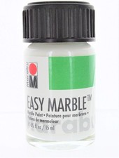 Marabu Easy Marble Paint, 15ml White 0.5 Fl Oz Pack of 1 , White