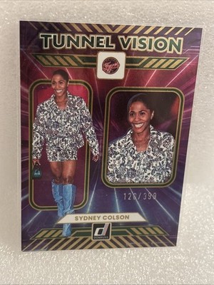 2025 Panini Donruss WNBA - Tunnel Vision Sydney Colson #11 Green Fireworks /399