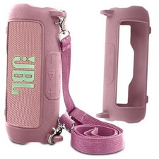 Silicone Case for JBL Flip 7 Portable Waterproof Speaker, Pink Pink Case