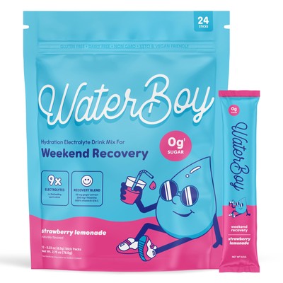 Weekend Recovery | 3,200mg Electrolyte Powder Packets | Ginger + L-Theanine +...