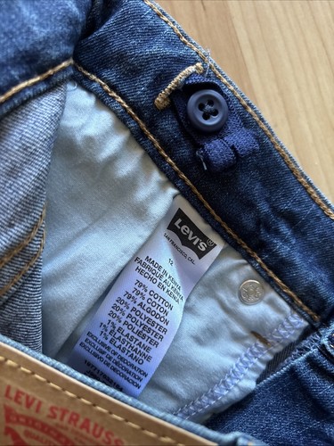Levi's Youth Short Adjustable Waistband Stretch Girlfriend Cuffed Sz 12 lot of 2 - Picture 7 of 11