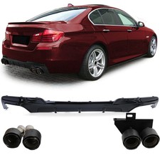 Umbau Heckdiffusor + Endrohre Carbon passt f�r BMW F10 F11 520 523 525 528 530
