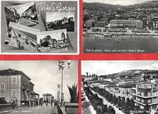PORTO SAN GIORGIO - LOTTO DI 14 CARTOLINE D'EPOCA BN-FERMO -vedi foto e descriz