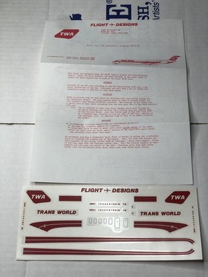 Flight Designs decals 1/144 TWA MD80-82 for 1/200 and 1/144 Sasquatch  F50