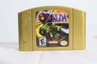 Legend of Zelda Majora’s Mask Gold Nintendo 64 N64 Game Tested Working Holo.