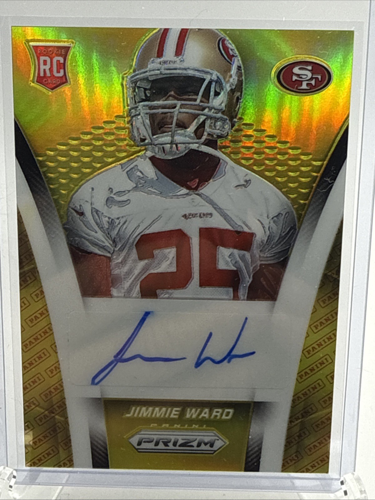 Jimmie Ward Panini Prizm Autograph Rookies #ARJW Gold