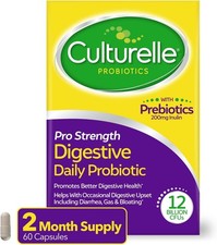 Culturelle Pro Strength Daily Probiotics For Digestive Health 2 Month Supply w