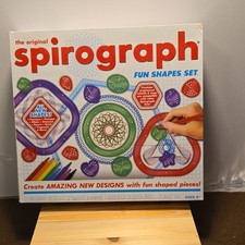 Spirograph Fun Shapes Set 15 Spirograph Pieces Ages 8 Guide Book Design Sheets