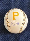 KONNOR GRIFFIN AUTOGRAPHED SIGNED OMLB BASEBALL MLB PIRATES STITCH #1 PROSPECT