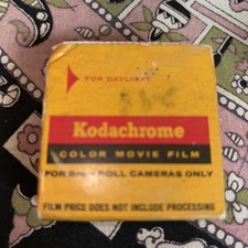 2X Kodachrome 25 Color Movie Film Daylight Double 8mm Roll KM459, EXP. 1961
