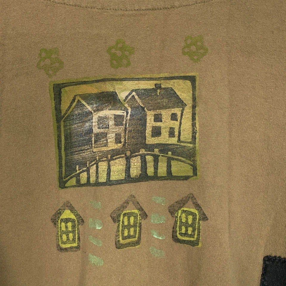 Top delantero con botones de pescado azul para mujer talla 2 talla única EE. UU. hasta 22 marrón ceñido Foto 4 de 4