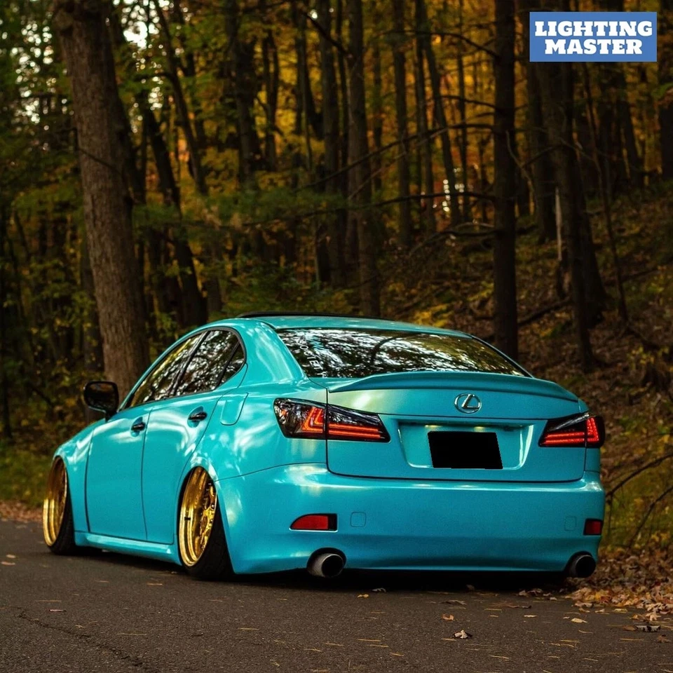 1 par de luces traseras LED ahumadas para Lexus IS250/IS350/IS-F sedán 4 puertas 2006-2013 Foto 4 de 4