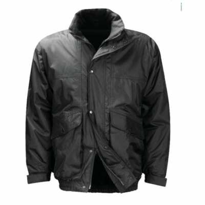 Orbit International Black Knight JKC Courier wetterfeste schwarze Bomberjacke