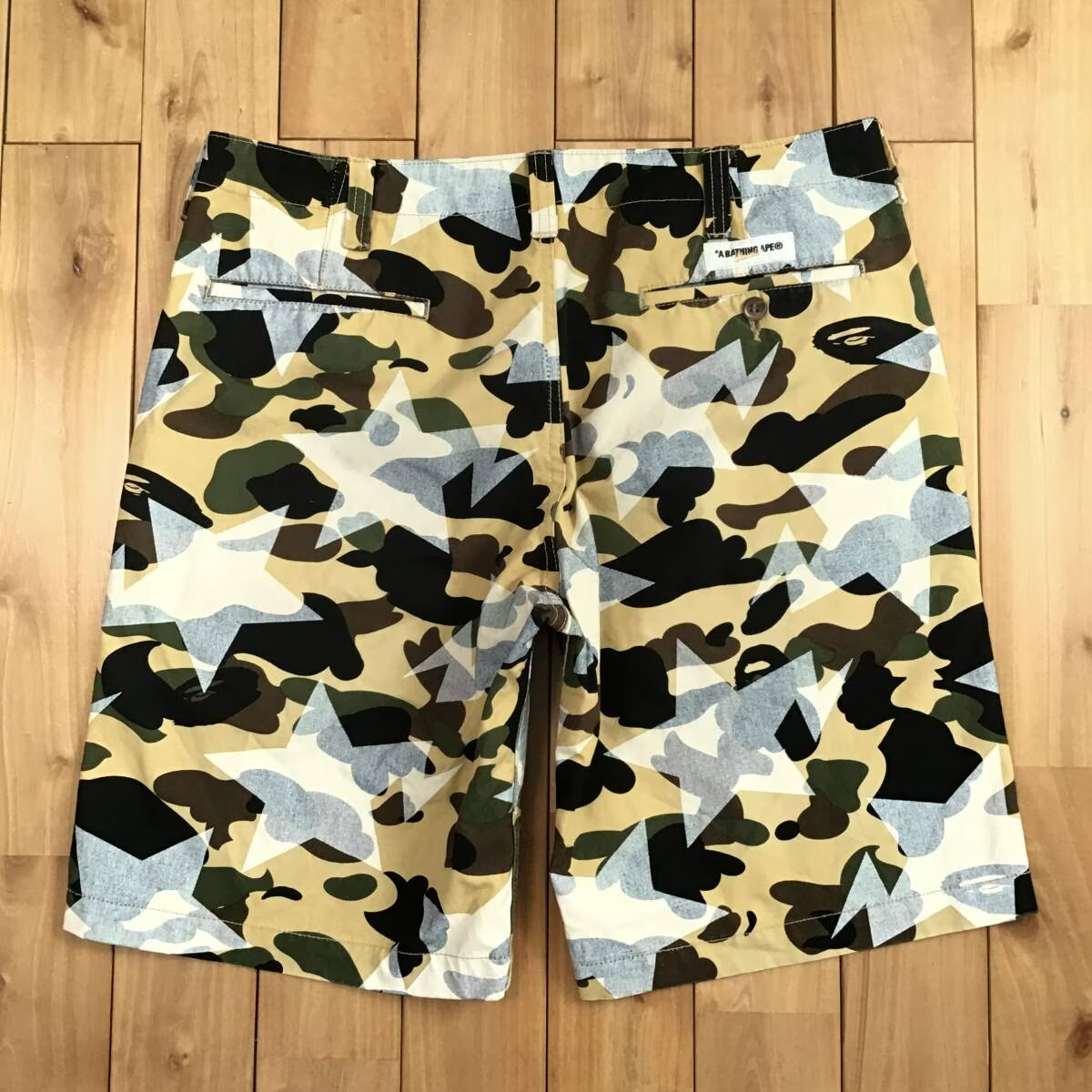 パンツ BAPE 1st camo yellow cargo shorts BAPE STA 1st camo yellow shorts a bathing ape star Size L | eBay