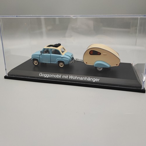 Schuco Goggomobil mit Wohnanhänger Wohnwagen 1:43 Modellauto - Bild 4 von 6