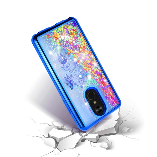 For LG Stylo 4/Stylus 4 2018 Glitter Sparkle Liquid Quicksand Clear Thin Case - Picture 4 of 13