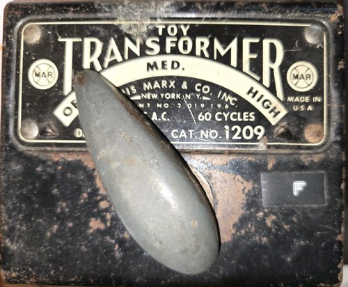 Louis Marx & Company USA Toy Train Transformer No. 1209 Powers Up Tested