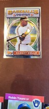 ALBERT BELLE FINEST SILVER BASE CLEVELAND INDIANS #16 1993 TOPPS baseball card