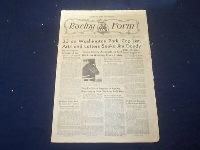 1969 AUGUST 8 THE DAILY RACING FORM -ARTS AND LETTERS SEEKS JIM DANDY - NP 2534E