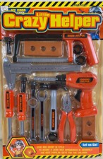 TOOLSET: CRAZY LITTLE HELPER- DRILL/CLAMPS/WRENCHES AND MORE  10 ITEMS  NEW