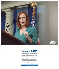 Jen Psaki Signed Autograph Biden White House Press Secretary 8x10 Photo ACOA