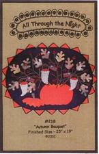Autumn Bouquet Wool Penny Rug Pattern by All Through the Night 218