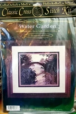 RARE, Cross My Heart Classic (1994) “Water Garden” CSBK 93-7 Cross Stitch Kit