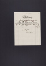 BACKNANG, Rechnung 1890, Karl Hild Handelsgärtnerei Baumschule