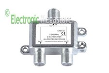 Partitore Divisore Splitter Tv Satellitare 1 INGRESSO 2 USCITE con connettori F