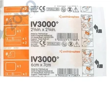 Smith & Nephew IV3000 Transparent Dressing 2 3/8" x 2 3/4", 66024007 - Lot of 50