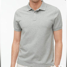 J Crew Flex pique polo shirt Men s Large Grey