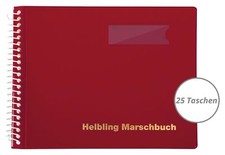 Helbling BMR25 Marschbuch rot 25 Taschen Marsch Noten Mappe Musik Spirale