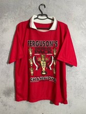 Ferguson Manchester United Champions 2000 Vintage Jersey Football Shirt Men Sz L