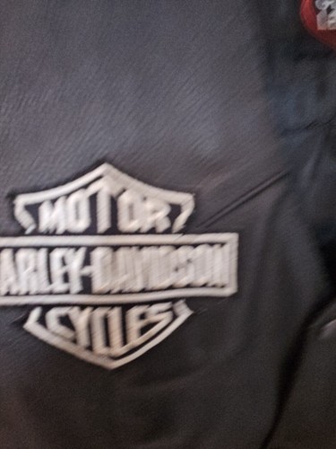 Harley Davidson Leder Biker Weste Gr. 48 beladen mit Patches Pistole Taschenwahl - Bild 5 von 8