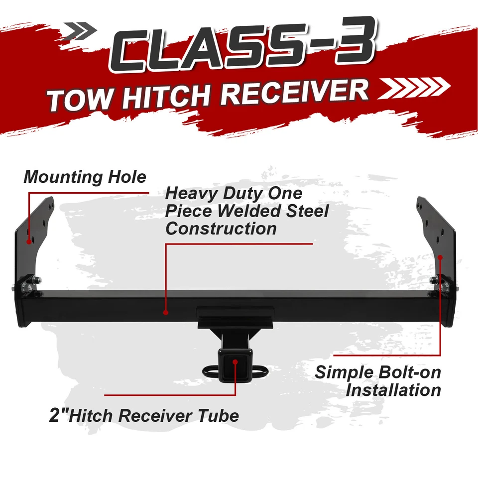 Class 3 Trailer Hitch For 1983-2004 Chevrolet S10/ GMC Sonoma S15/ Isuzu Hombre Foto 3 de 4