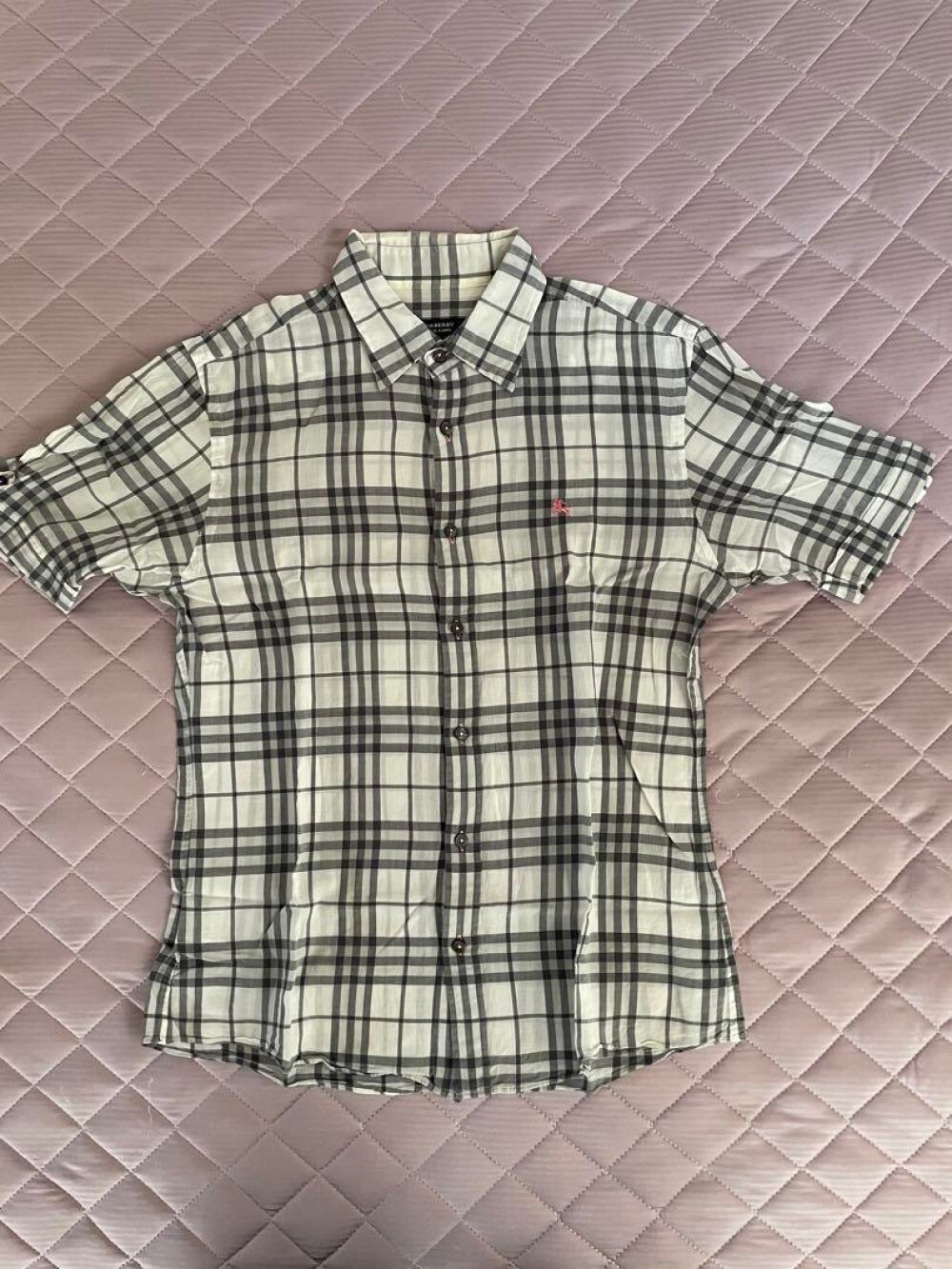 Burberry Short Sleeve Check Shirt Men's Fashion from Japan