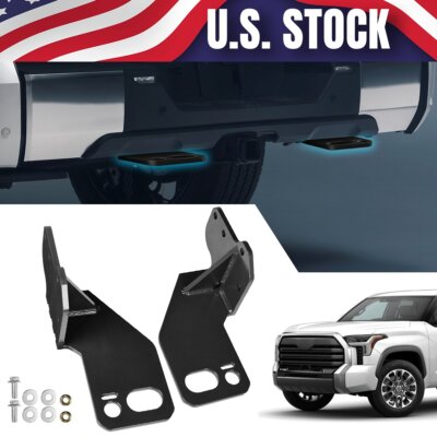 2pc Rear Recovery Tow Points Hook Painted Coated For Toyota for Tundra 2022-2026