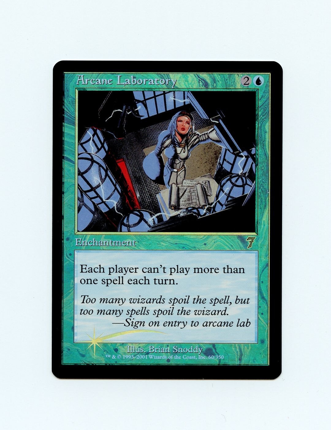 Arcane Laboratory FOIL 7th Edition LP light clouding MTG Magic the Gathering