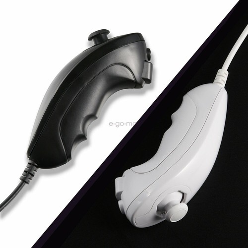 2 Pack Wii Nunchuck of Black Nintendo nunchucks for Nintendo Wii or Wii U Remote - Picture 7 of 52