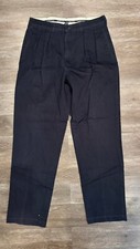Polo Ralph Lauren Pleated Chino Pants Vintage 90s Blue 34 Waist 34 Length Cotton