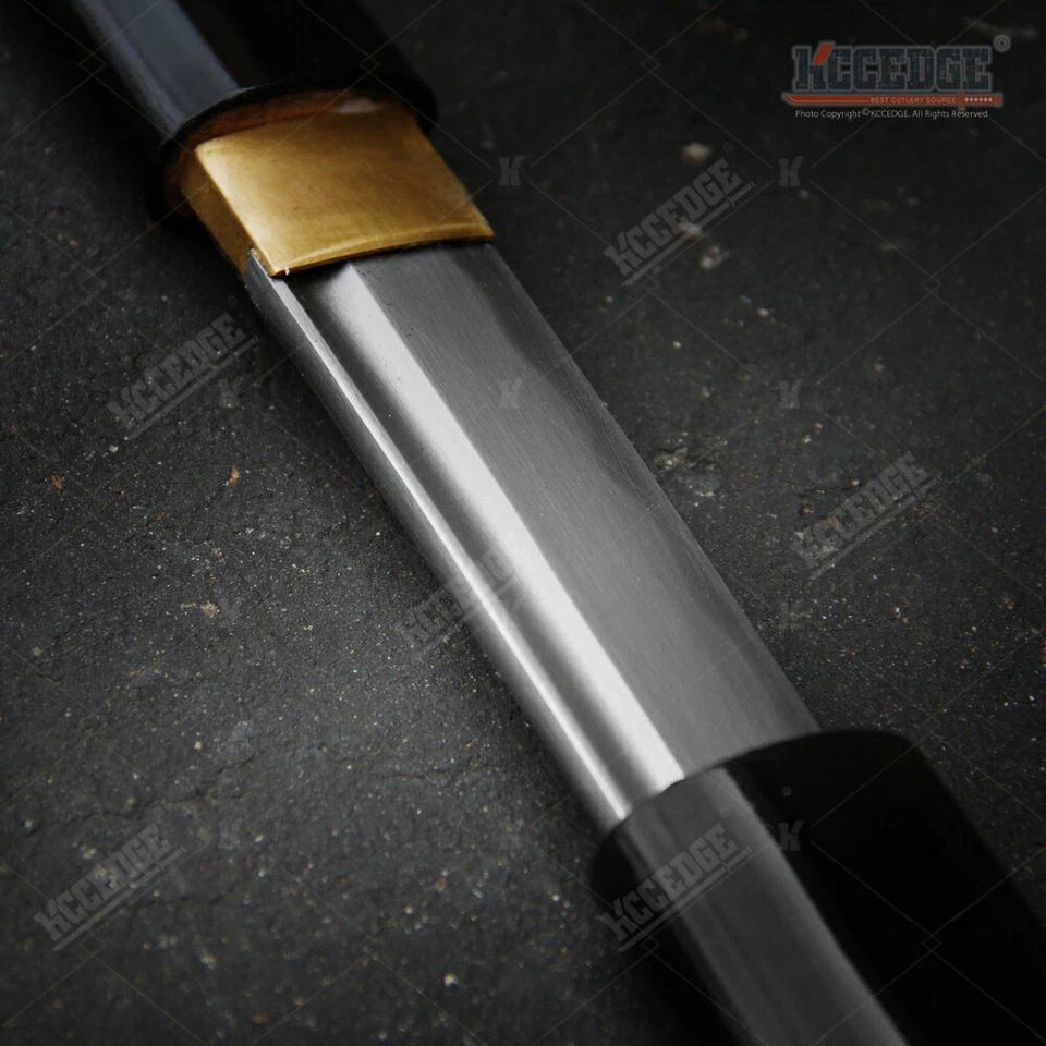 USA STOCK 40" Navaja Afilada Hecha a Mano Full Tang Shirasaya Samurai Espada Katana Foto 4 de 4