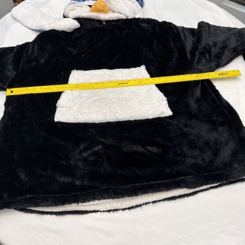 Penguin Oversized Shepra Fleece Hooded Pullover Jacket Members Mark One Size EUC - Picture 7 of 10