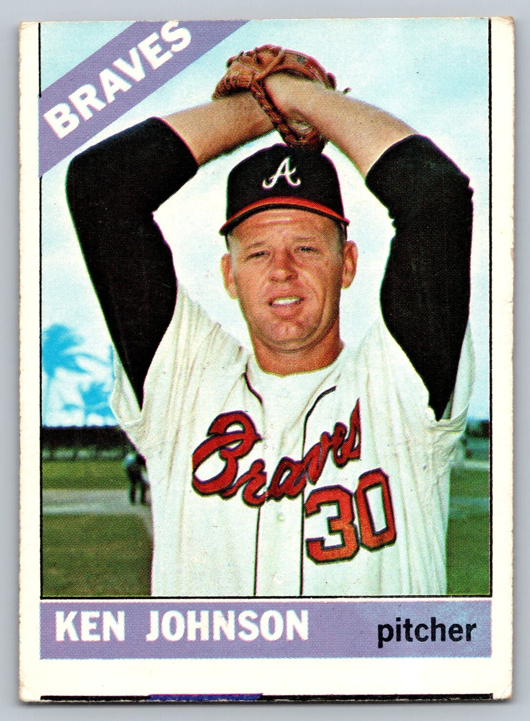 1966 Topps Ken Johnson Atlanta Braves Card #466