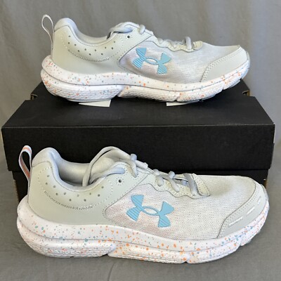 UNDER ARMOUR UA Women's Charged Assert 10 PNTSP Athletic Shoes Size 7 Gray/Gray