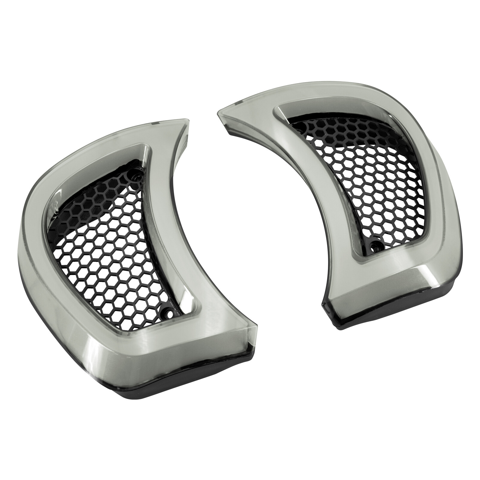 Amber White Clear Lens Headlight Vent Accent LED Light For Harley Road Glide 15+