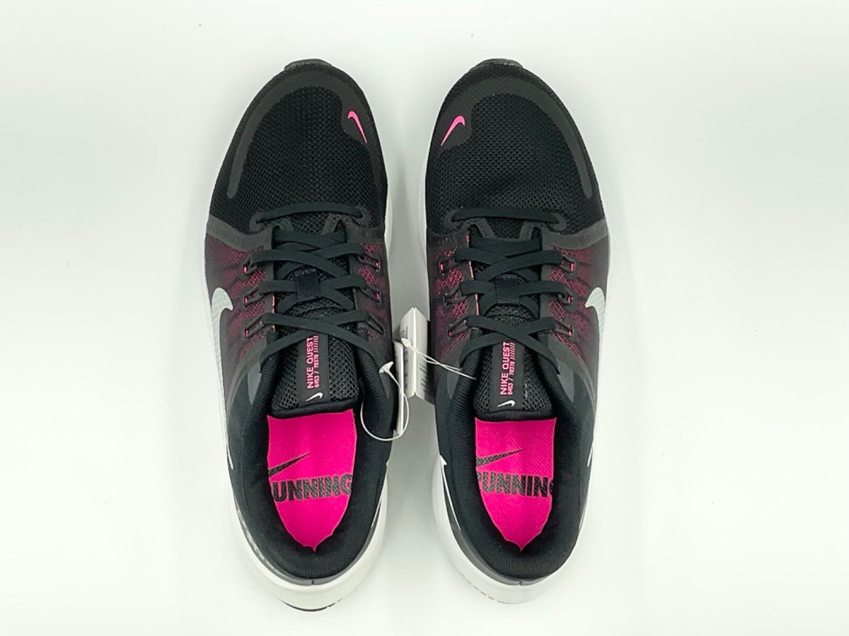 Nike (W-8) Quest 4 Running Shoes DA1106-001 Black/White