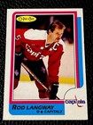 1986 O-Pee-Chee Hockey Rod Langway #164 PSA 9