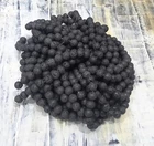 Natural Lava Beads Black 10mm Round , Strand. Free postage. Oz Seller