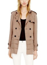 Nwt Club Monaco Isabelle Trench Coat - Size Medium - Sandstone/tan
